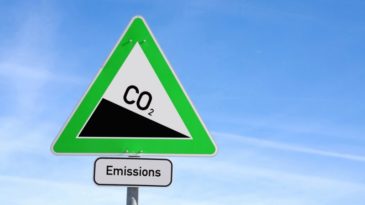 image of co2 emissions sign